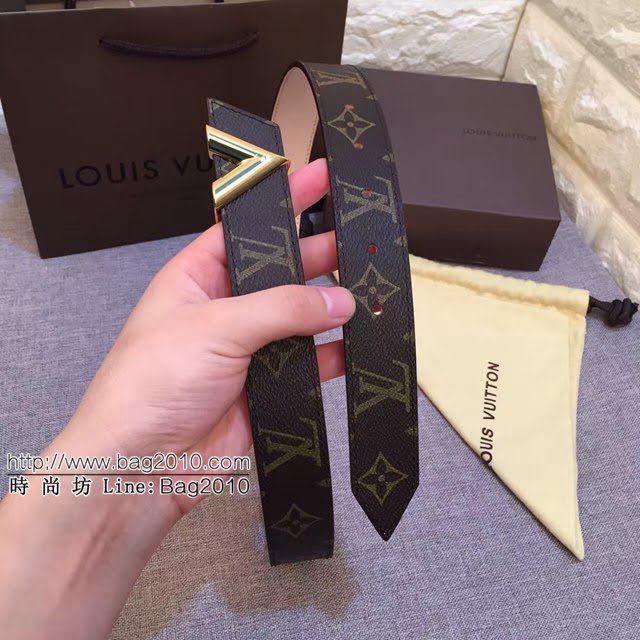 LV新款女士皮帶 路易威登精品腰帶  jjp1271